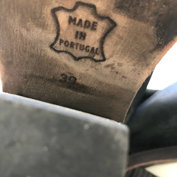 Free People Marquis Black Block Heel Ankle Boots Size 39 - Picture 12 of 16